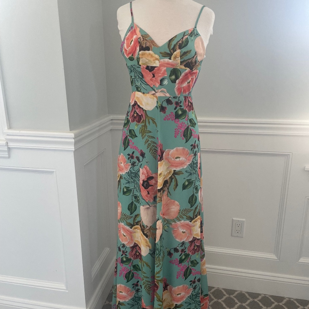 AMANDA UPRICHARD FLORAL MAXI DRESS SIZE P (XS)